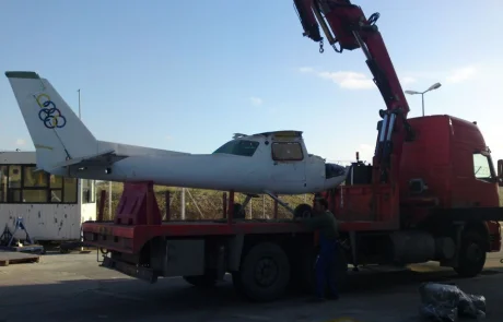 Μεταφορά Ολυμπιακής με κλαρκ forklift-solutions.gr