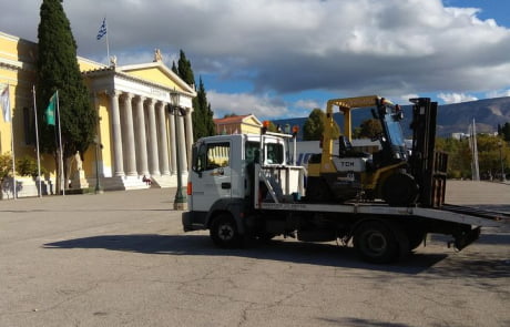 Ζάππειο Zapio park Ειδικές Μεταφορές Άθήνα- special trasport Athens - ενοικιάσεις κλαρκ Άθηνα - forklift rent Athens www.forklift-solutions.gr